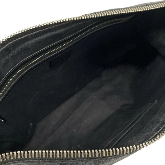 GUCCI GG Supreme Canvas Messenger Bag 474139 Black Dark Navy Red PVC - - Picture 7 of 15